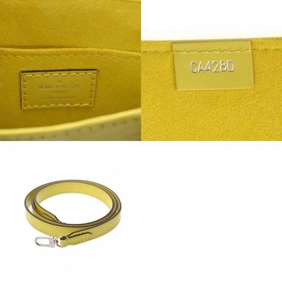 LOUIS VUITTON Epi Petit Sac Plat 2WAY Jaune Sedra - Picture 10 of 12